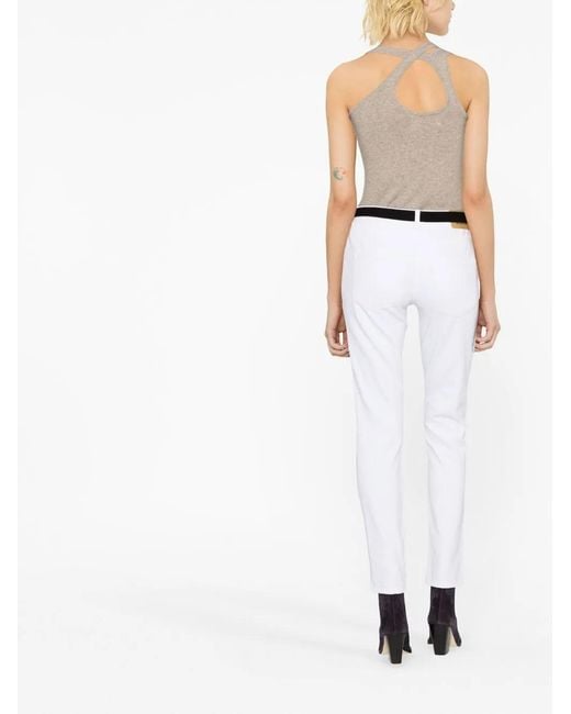 Isabel Marant White Vikira Straight-Leg Jeans