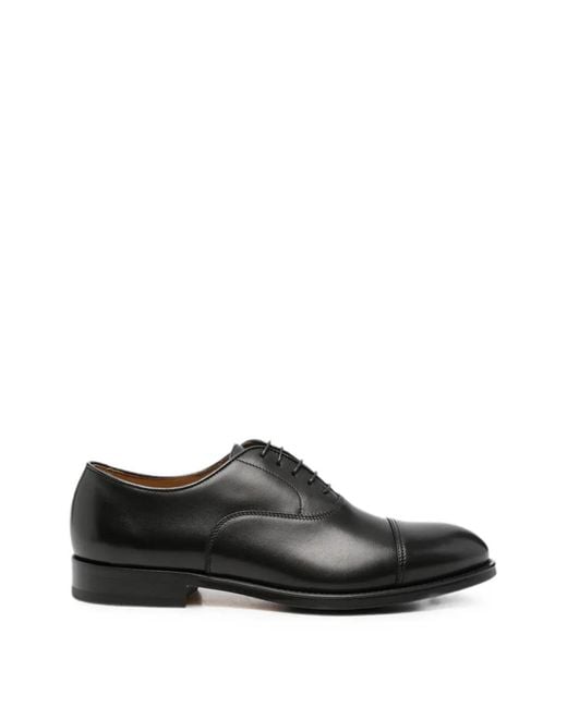 Doucal's Black Orvieto Oxford Shoes for men