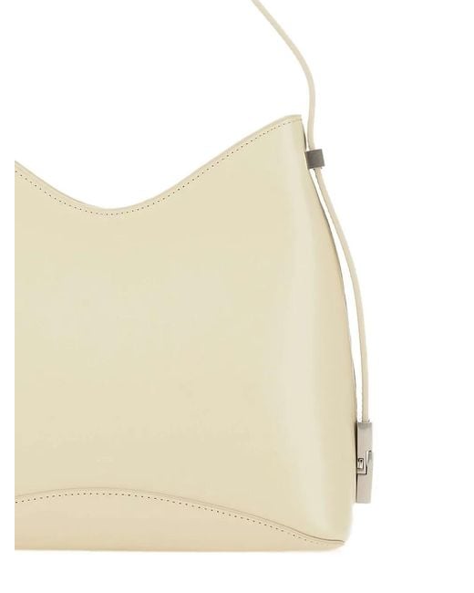 OSOI Natural Top-Handle Zip Shoulder Bag
