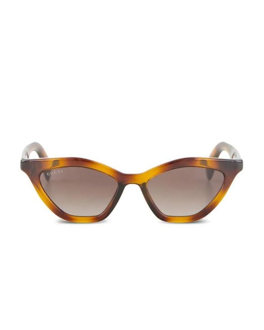 Gafas de sol con montura cat eye Gucci de color Brown