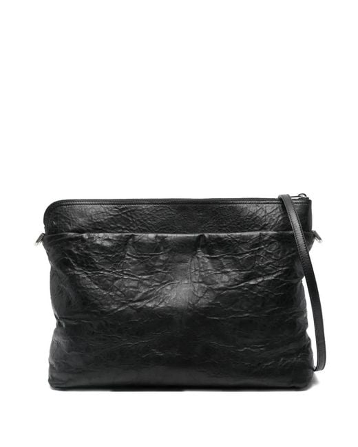 Rick Owens Black Big Adri Zip-Closure Lambskin Tote Bag
