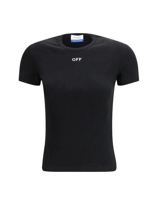 Off-White c/o Virgil Abloh Black Ribbed T-Shirt