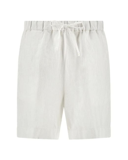 Paul & Shark White Drawstring Shorts