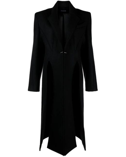 Mugler Jas Met Enkele Rij Knopen in het Black