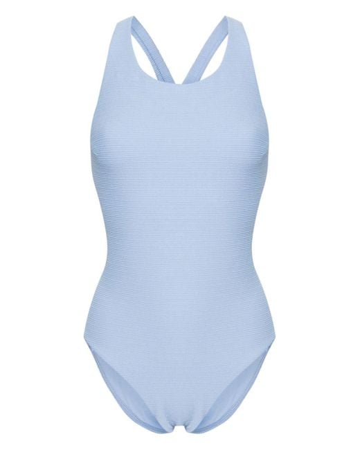Samsøe & Samsøe Blue Anneli Round-neck Swimsuit