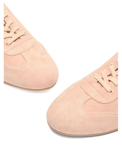 Stuart Weitzman Pink Cruz Sneakers Aus Wildleder