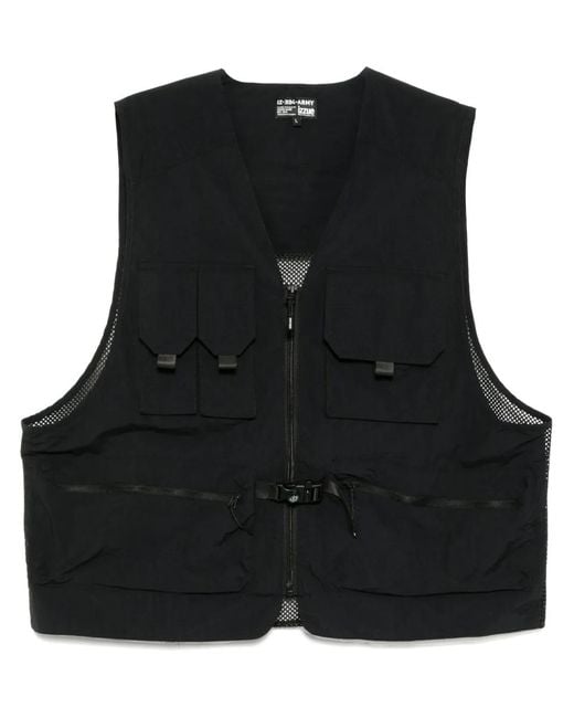 Chaleco Con Cremallera Izzue de hombre de color Black