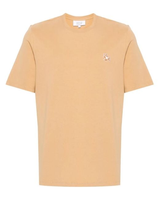 Maison Kitsuné Natural Fox Patch T-Shirt for men