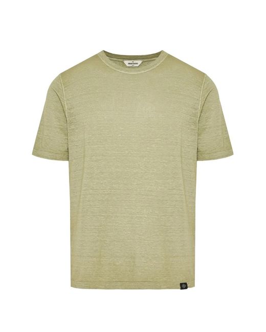 Gran Sasso Green Crew-Neck Short-Sleeve T-Shirt for men