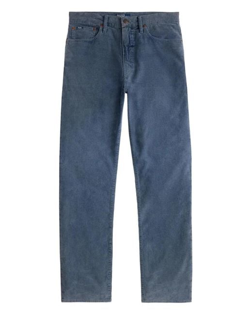 Polo Ralph Lauren Blue Corduroy-Texture Trousers for men