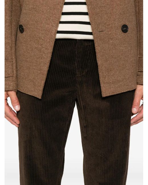 Dondup Black Corduroy Trousers for men