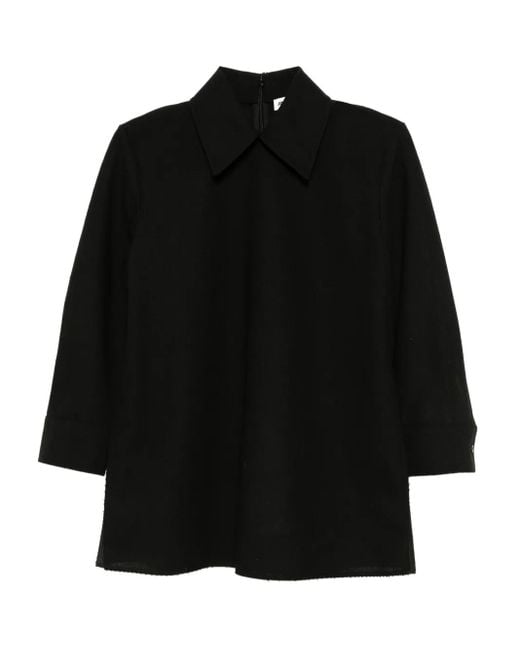 Jil Sander ウールカラートップ Black