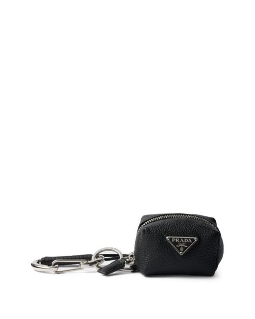 Prada Taschenanhänger Aus Leder in Black für Herren