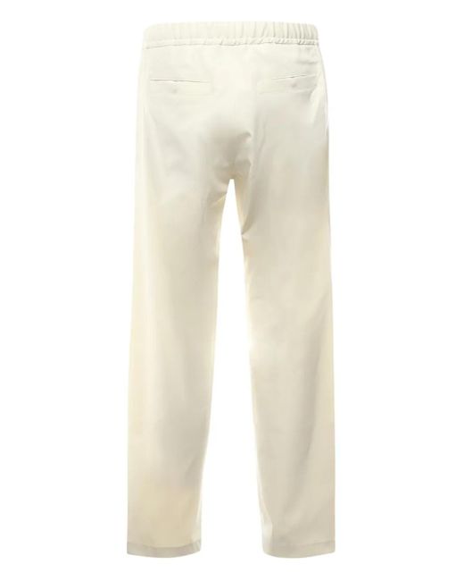 Herno Natural Elastic-Waist Side-Pocket Trousers for men