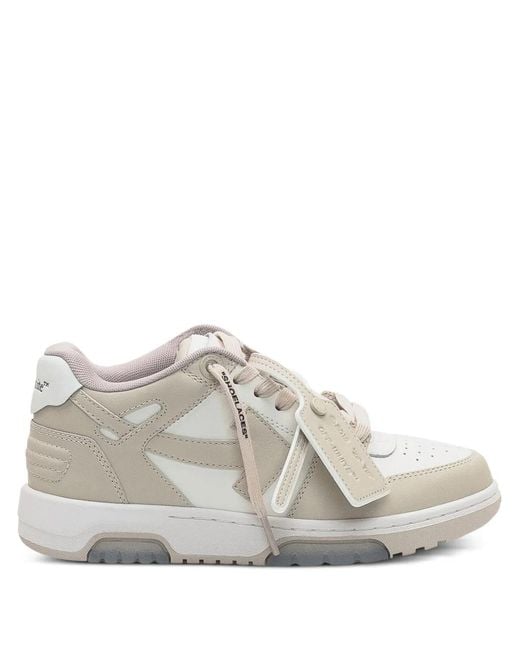 Off-White c/o Virgil Abloh White Out Of Office Leather Sneakers