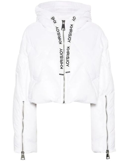 Khrisjoy White Puff Khris Cropped