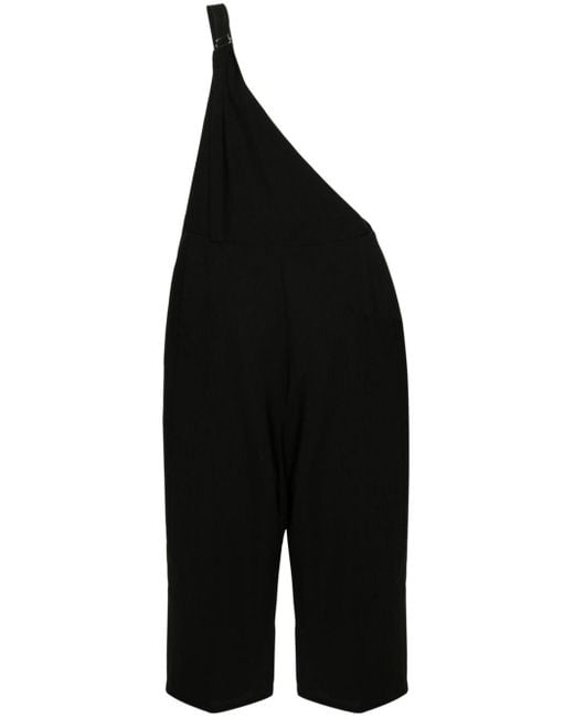 MM6 by Maison Martin Margiela Asymmetrische Jumpsuit in het Black