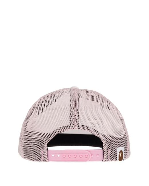 Cappello Con Logo di A Bathing Ape in Pink