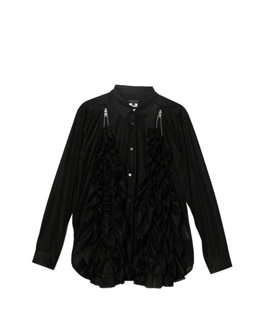 Comme des Garçons Black Ruffled Shirt for men