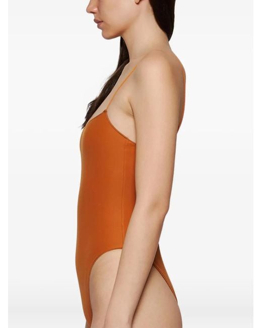 Tropic of C Brown The C Square-Neck Swimsuit