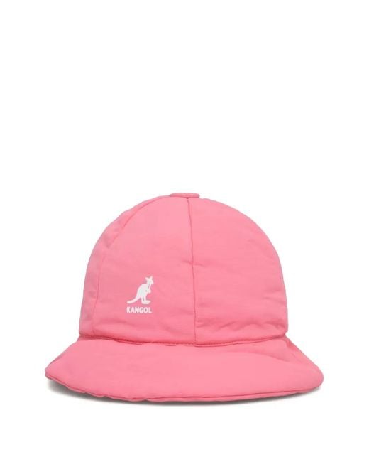 Kangol Pink Drawstring Appliqué Hat