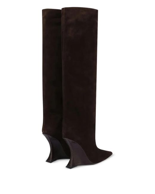 Paris Texas Black 105Mm Nina Pointed-Toe Boots