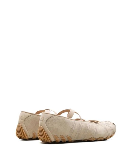 Adidas White Ghost Sprint Elasticated Ballet Flats