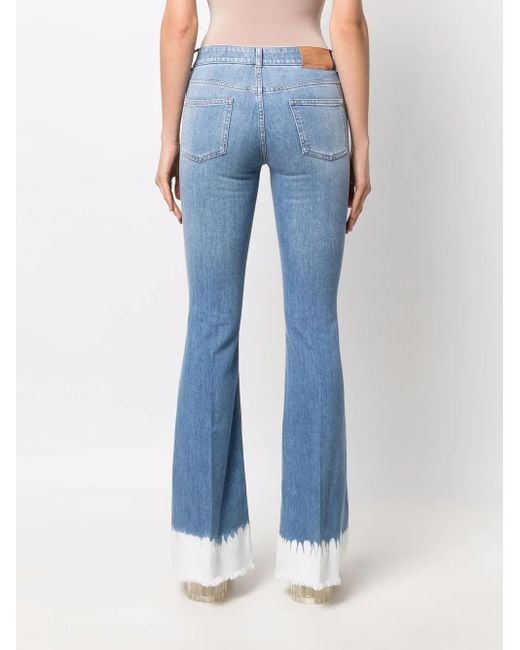 Stella McCartney Blue 70's Dip Dye Flared Jeans