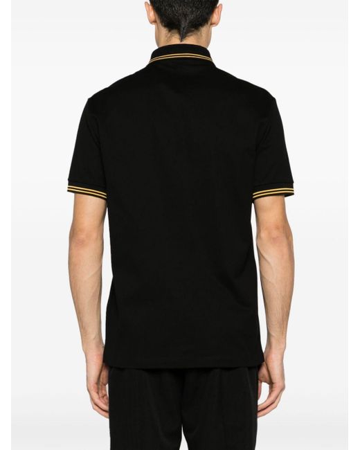 Versace Poloshirt mit Medusa-Stickerei in Black für Herren