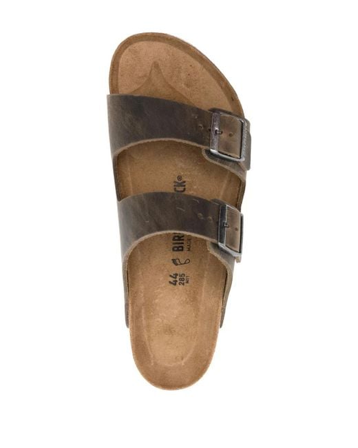 Birkenstock Brown Arizona Leather Sandals for men