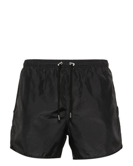 Neil Barrett Black Logo-tag Swim Shorts for men