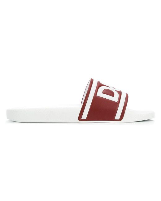 En Dolce Caoutchouc Mules Lyst De amp; Et Gabbana Cuir Veau Imprimé 5Z6T4q1