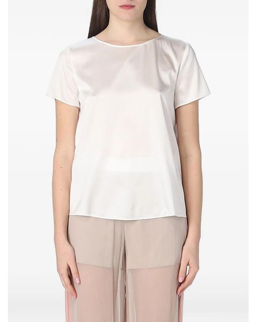 Giorgio Armani White Short-Sleeve Blouse