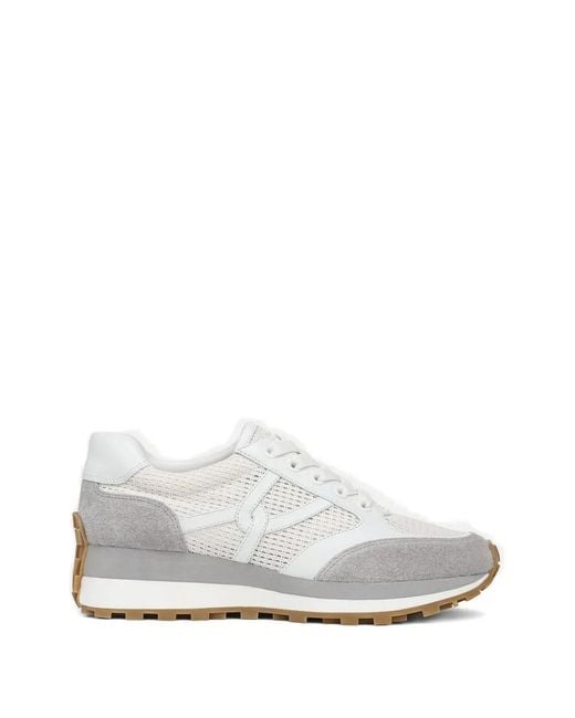 Veronica Beard White Panelled Trainers