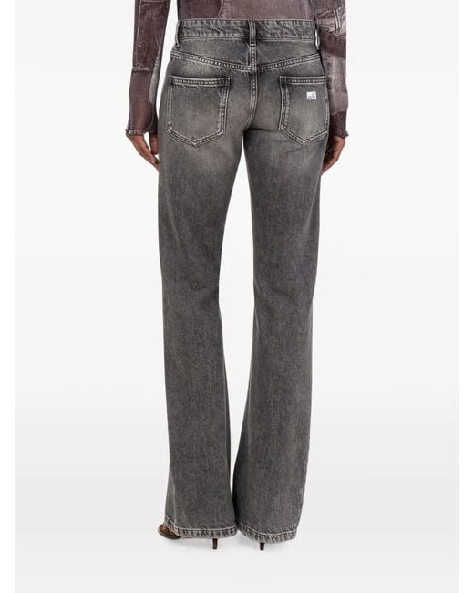 Love Moschino Gray Jean À Patch Logo