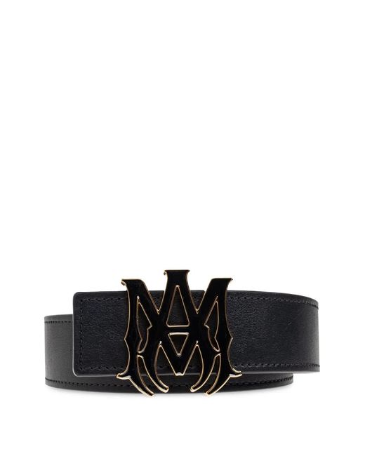 Amiri Black Ma Reversible Enamel Belt for men