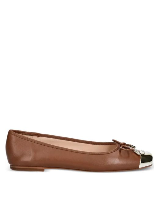 Liu Jo Brown Leather Ballet Flats