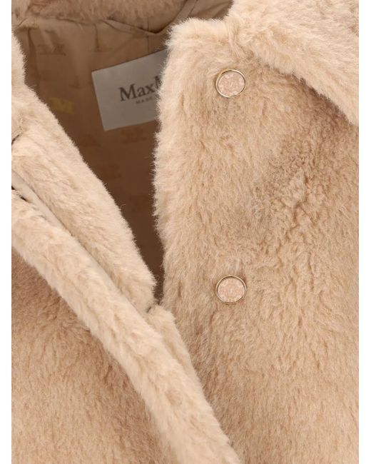 Max Mara Natural Cropped Teddy Coat