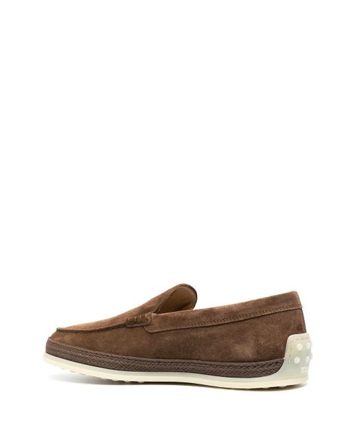 Tod's Brown Reversed Loafer for men