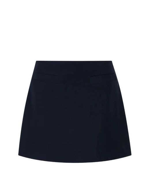 A Line Blue Colette A-Line Mini Skirt