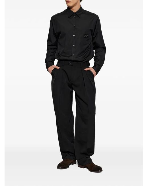 Fabi Black Cap-Toe Oxford Shoes for men