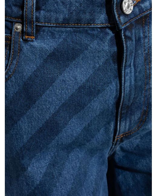 Marni Blue Striped Jeans