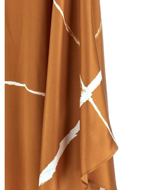 Kiton Brown Silk-Satin Blouse