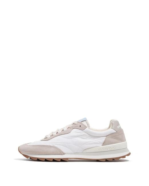 Bimba Y Lola White Panelled Lace-Up Sneakers