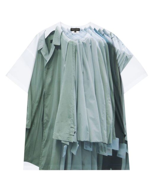 T-shirt Hanging Jackets girocollo di Comme des Garçons in Blue da Uomo
