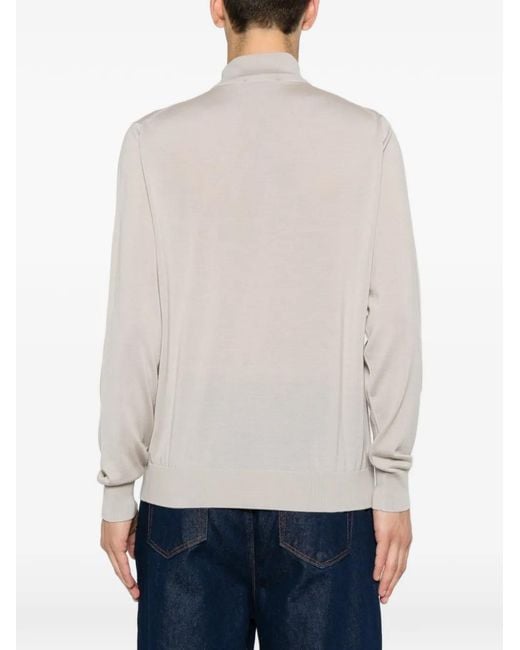 FILIPPO DE LAURENTIIS White Zip-Up Cardigan for men