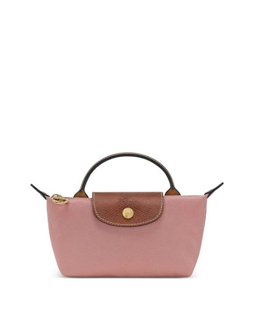 Longchamp Pink Zweifarbiger Shopper