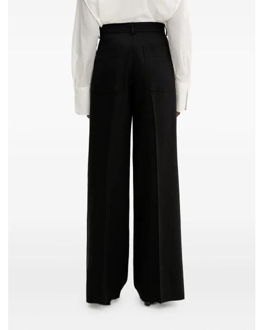 Sportmax Black Pleated Trousers
