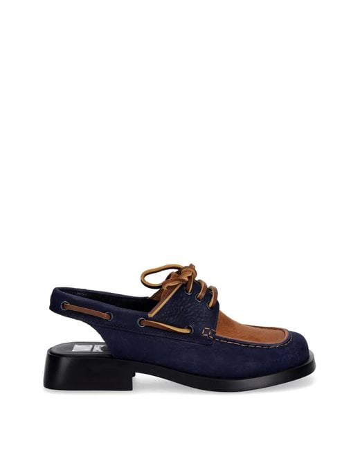 Camper Blue Twins Slingback Pumps