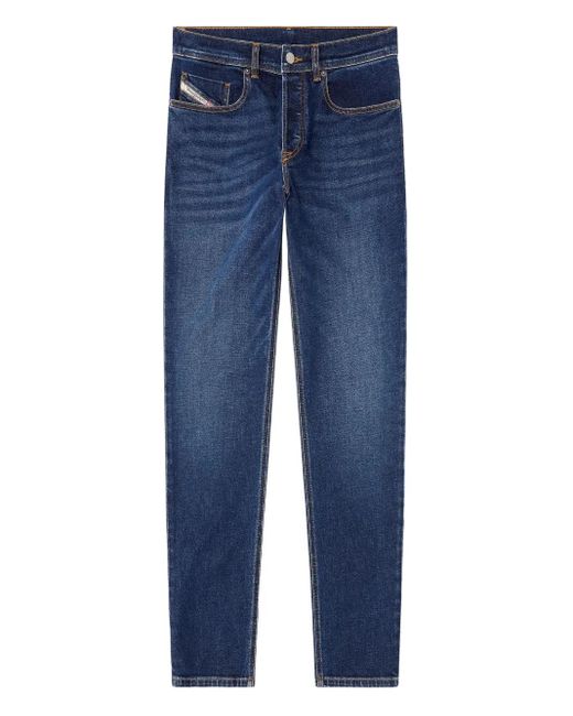 DIESEL Blue D-Finitive Button Jeans for men